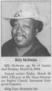 Billy Ray McSwain (1950-2004)