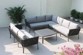 Outflexx Mermaid Lounge Set Anthrazit Alu Rope 6 Teilig Inkl Sitz Und Ruckenkissen Tisch 95 X 95 X 42 Cm Gart In 2020 Lounge Mobel Terasse Lounge Mobel Lounge