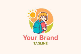 Download School Girl Logo Design Graphic By Strangerstudio Creative Fabrica In 2020 Logo Design Graphic Design Logo School Girl PSD Mockup Templates