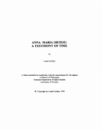 ANNA MARIA ORTESE: A TESTIMONY OF TIME