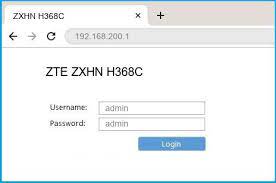 After that, click on the 'login' button, and you'll be able to get into the admin interface (given that you entered the correct router credentials). 192 168 200 1 Zte Zxhn H368c Router Login And Password