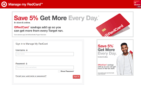 When you use your target debit card, target credit card or target™ mastercard® (each, a redcard™) at target stores or target.com, you will receive 5% off on your purchases. reply erin miller february 20, 2019 Target Redcard Login Guide And Bill Payment Secure Login Tips