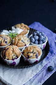 Muffins Aux Myrtilles Sans Lait Aime Mange Recette Muffins Myrtilles Alimentation Myrtille