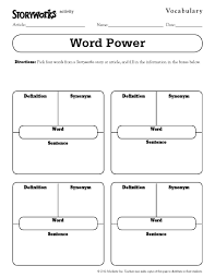 Quick And Easy Vocabulary Activity Use It With Any Text Storyworks Reading Vocabulary Vocabulary Activities Teaching Vocabulary