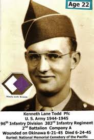 Kenneth Lane “Ken” Todd (1921-1945)