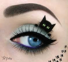 spider web cat bat eye makeup looks