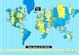 Time Zone Map Of World Onlinelifestyle Co