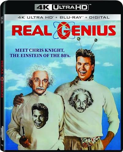 Amazon.com: Real Genius - UHD/BD Combo + Digital - 4K + Blu-ray + Digital :  Val Kilmer, Gabe Jarrett, William Atherton, Patti D'Arbanville, Martha  Coolidge, Brian Grazer: Movies & TV