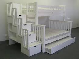 Shop for bunk beds with stairs in bunk beds. Bunk Beds Twin Over Full Stairway White Trundle Bunk Beds With Storage Bunk Bed Designs Bunk Beds With Drawers