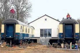 German Couple Convert Vintage Railway Cars Into House Train Car Unusual Homes Green Architecture