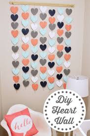 Diy Wall Decor Heart Wall Hanging Easy Nursery Decor Girls Room Ideas Girls Room Wall Decor Baby Room Wall Decor Girls Room Diy