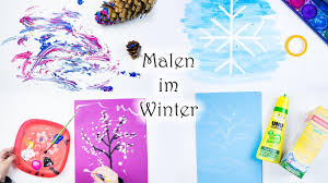 Malen mit kindern einfache anleitungen! Malen Mit Kindern 6 Ideen Zum Malen Im Winter Mamakreativ Youtube