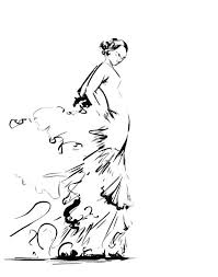 Black And White Dance Art Flamenco Dancer Fine Art Print Black And White Dance Minimalist Ink Drawing Art Dance Art Modern Minimalist Wall Art Print Dancers Art Dance Art Flamenco Dancers