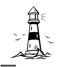 Black And White Lighthouse Animal Crossing Lighthouse Gif 1654 1654 Leuchtturm Zeichnung Kunst Ideen Clipart