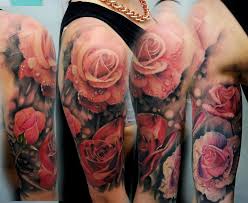 Rose tattoos for men usually come in different designs each of which the wearer can relate the meaning. Rose Sleeve Tattoo Tattoo Ideas Center