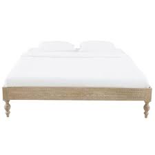 letto in legno massello di mango scolpito 160x200cm maisons du monde solid mango wood bed bedroom styles