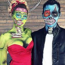 La imagen es disponible para descarga en calidad de alta resolución hasta 6334x4167, y en formato eps. Love My Popart Zombie Couple They Are So Darling I Love Doing Makeup Bodypaint Popart Halloween Makeup Couple Halloween Costumes Couple Halloween