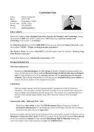 The curriculum vitae (cv) is a formal document widely used by researchers and scholars when applying for academic jobs. Niklas Holmstedt English Cv