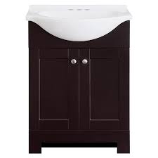 Fresca fcb8011tk mezzo 48 teak modern bathroom vanity. Style Selections Euro 24 In Espresso Single Sink Bathroom Vanity With White Cultured Marble Top In The Bathroom Vanities With Tops Department At Lowes Com