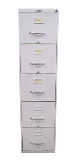 If needed we can make a custom base or install casters. Standard Metal 5 Drawer File Cabinet Chairish