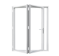 Custom Bifold Patio Door - Left Swing Open (2 Panels)