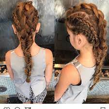 Warrior Hair For Miss Lucy On Her Way To A Wonder Woman Photo Shoot By Sarah At Luxe Sarahatluxe Luxesalonaz Luxesalons Holiday Hairstyles Hair Photoshoot