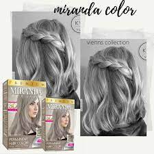 Kemasannya praktis dan ada 9 pilihan warna. Cat Rambut Miranda Abu Abu Mc16 Ash Blonde Miranda Hair Color Bpom Lazada Indonesia