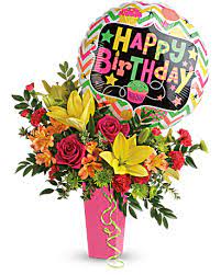 Make someone happy and send them did you google flower delivery near me in springfield? Birthday Bash Bouquet In Springfield Il Flowers By Kathy