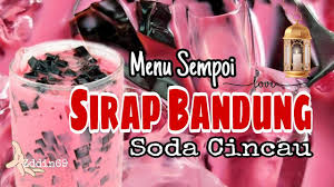 Sirap bandung soda merah jambu yang paling legend! Resepi Sirap Bandung Soda Cincau Padu Youtube