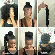 High Bun Hair Styles Natural Hair Styles Curly Hair Styles