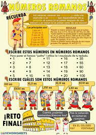 Ficha Online De Numeros Romanos Para Tercero A Sexto De Primaria Puedes Hacer Los Ejercicios Online O Desca En 2021 Numeros Romanos Numeros Romanos Ejercicios Romanos