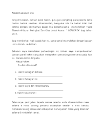 Soal teks diskusi 21 sampai 30. Doc Teks Mc Pertandingan Bercerita Mtq Zon Klias 2015 Nur Alia Academia Edu