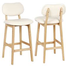 Maybe you would like to learn more about one of these? Jeobest 2 Pcs Tabouret De Bar Nordique Chaise De Bar Bois Creme Cdiscount Maison