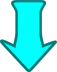Download Arrow Icon - Free Cyan Downward Vector Graphic #1619195 ...