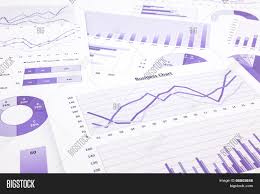 Purple Business Charts Image Photo Free Trial Bigstock