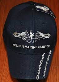 Embroidered On Front Of Hat And Bill Adjustable Hook And Loop Strap Us Navy Submarines Navy Submarine Ball Cap