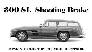 Mercedes Benz 300 Sl Gullwihng Shooting Break Voiture Vintage Mercedes