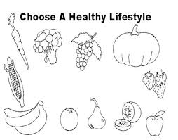 Choose Healthy Food Lifestyle Coloring Page For Kids Food Coloring Pages Healthy Eating Coloring Pages For Kids