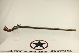 The flintlock mechanism with the rampant british lion and crowned inspection mark, probably for the east india company, the tail end with a deep stamp containin arabic calligraphy, the facetted barrel from a. Imperial British Afghan Jezail Flintlock Musket