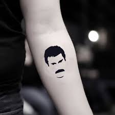 Freddie mercury and queen in pictures. Freddie Mercury Temporary Tattoo Sticker Set Of 2 Freddie Mercury Tattoo Fake Tattoos Tattoos