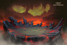 Lava Cave By Painterhoya On Deviantart Environment Concept Art Digital Painting Photoshop Art