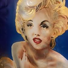 Marilyn Monroe airbrushed painting