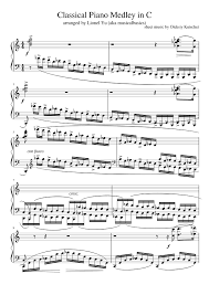 2 classical , soundtrack , halloween. Classical Piano Medley In C Sheet Music For Piano Solo Download And Print In Pdf Or Midi Free Sheet Music Musescore Com