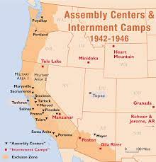 Between 1942 and 1945 a total of 10 camps were opened, holding approximately 120,000 japanese americans for varying periods of time in california, arizona, wyoming, colorado, utah, and arkansas. Maps Of Assembly Areas Internment Camps And Exclusion Zone