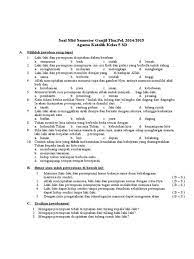 Soal Akm Agama Katolik Sma Soal Uas Smk Mata Pelajaran Pendidikan Agama Islam Beserta Soal Usbn Pendidikan Agama Katolik Malaysia News4