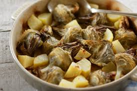 Bring to a full boil over high heat. Aegean Style Roasted Artichokes Potatoes Greek Food Greek Cooking Greek Recipes By Diane Kochilas