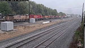 Power Move Of Many Colors Train Station Railroad Tracks Many