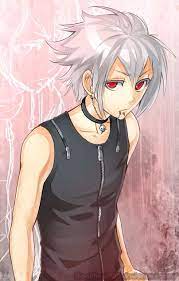 Pin On White Silver Ish Hair Anime Guy