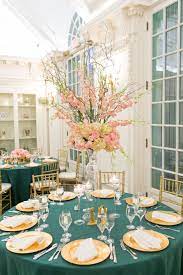Green Gold Modern Washington Dc Wedding Green Wedding Decorations Dark Green Wedding Pink Wedding Receptions