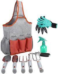 Gardening Tools Set Garden Tools Kit Gardening Gloves 9 Piece Garden Tool Set Digging Claw Gardening Glove Garden Tools Garden Tool Bag Garden Tool Set
